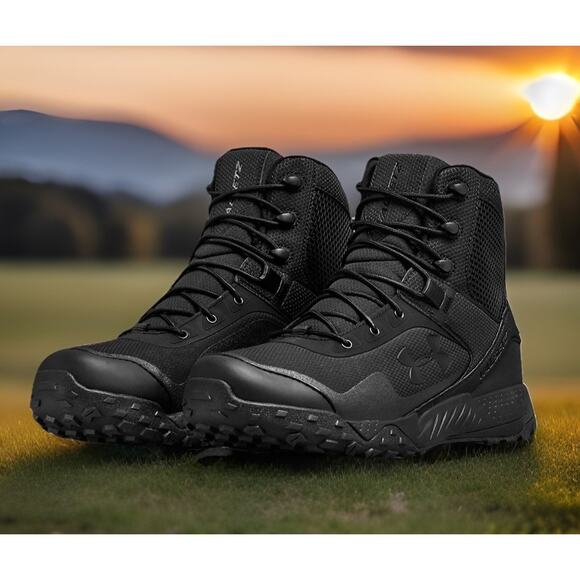 Under Armour Valsetz Black Waterproof Tactical Boots Mens Size 9.5 New Fast Ship main image 8